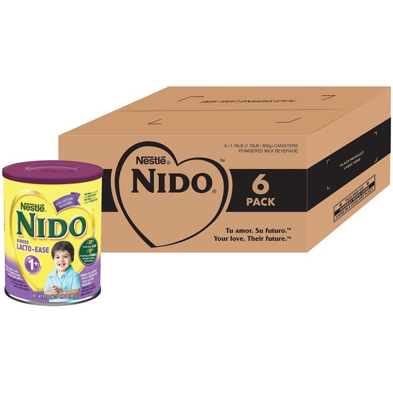 Nestle NIDO Kinder Lacto-Ease 1+ Powdered Milk Beverage ( lb., 6 pk.)