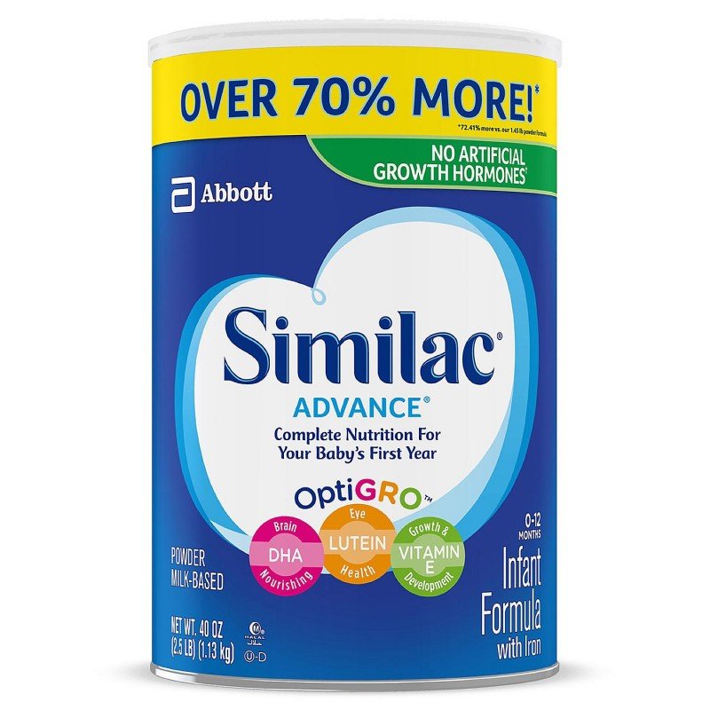 Similac® Advance®* fórmula para lactantes con hierro, fórmula para bebés,  en polvo, 1.45 lb